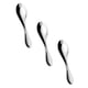 thumbnail image 3 of WORGEOUS 3 unids DUAL PROPÓSITO CASA NIÑOS Cucharas Cucharas de acero inoxidable Tenedor Spoons (Plata), 3 of 8