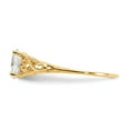 thumbnail image 4 of 14K Yellow Gold Ring Band Fashion Spinel () White Madi K Synthetic, Size 7, 4 of 5