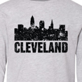 thumbnail image 4 of Inktastic Cleveland Skyline Grunge Long Sleeve Youth T-Shirt, 4 of 5