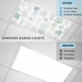 thumbnail image 4 of Green Coastal Fluorescent Light Covers, Nautical Summer Beach Coral Sea Turtle Magnetic Light Covers for Ceiling Lights, Fluorescent Ceiling Shade Filters for Classroom Bedroom Office 4x2Ft x 2PCS, 4 of 8