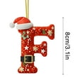 thumbnail image 1 of Decoraciones de Árbol de Navidad 2D Acrílico Decoración Carta Colgante con 26 Letras Diy Navidad Decoración Del Hogar Ornamentos Del Árbol de Navidad, 1 of 5