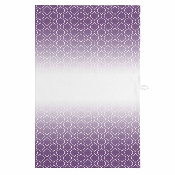 Morocco Purple 1 Pack Kitchen Towel, Water Absorbent Dish Towel, Abstract Geometric Plaid Retro Gradient Decorative Hand Towels - Quick Drying Cloth for Cooking Baking, 18x28 Inch
