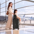 thumbnail image 2 of TABU 20" Ride on Luggage with Seat for Kids, Kids Luggage with Wheels & TSA Lock for Travel,Black, 2 of 10