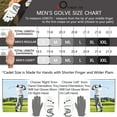 thumbnail image 3 of FINGER TEN Golf Gloves Men Right Left Handed Golfer Men’s Golf Glove Left Right Hand Value 2 Pack, All Weather Leather Grip Small Medium ML Large XL Size, 3 of 7