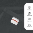 thumbnail image 3 of RIVERSIDE 2 Pack Luxury Bath Sheets 35×70 Soft Quick Dry Extra Large Cotton Towels 600 GSM Hotel Quality Spa - Gray, 3 of 8