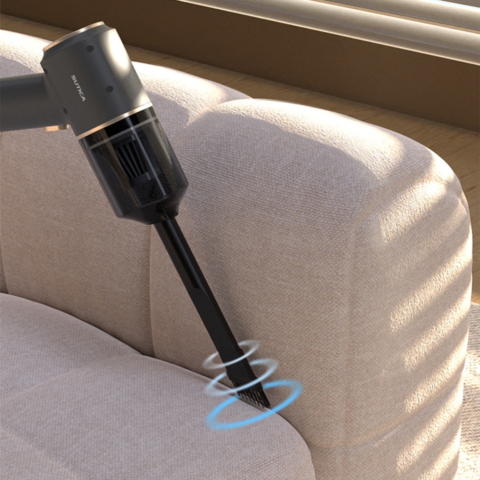 UP TO 55% OFF! YZEGDCH Cordless Vacuum Cleaner for Home LED Light, Anti-Tangle Brush, Detachable Battery Vacuum Cleaners for Home/Pet Hair/Carpets/Floors/Sofa