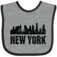 thumbnail image 3 of Inktastic New York Skyline Grunge Boys or Girls Baby Bib, 3 of 4
