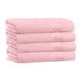 thumbnail image 2 of 100% Cotton 4-Pack Bath Towel Sets - Extra Plush & Absorbent Pink Bath Towels - 54" x 27" (Pink), 2 of 3