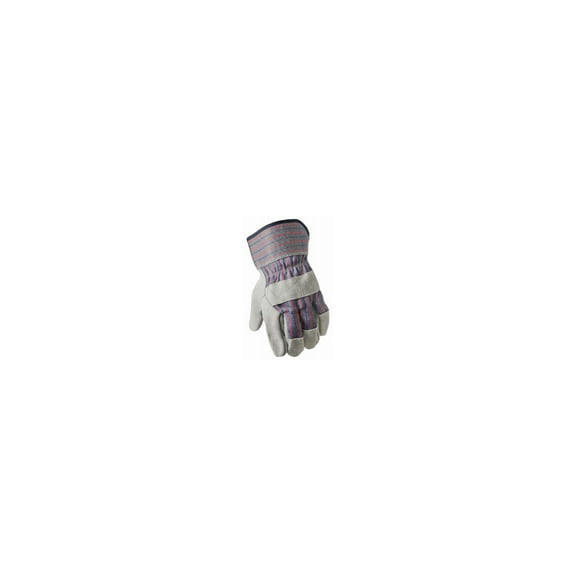 True Grip 92233-010 Leather Palm Gloves, Pearl Gray, 2-Pk., L - Quantity 1