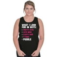 thumbnail image 3 of What I Look For In Guys Poodle Lover Tank Top Tee Shirt Women Brisco Brands L, 3 of 6
