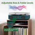 thumbnail image 2 of Tocadiscos de vinilo DANFI AUDIO DF de 3 velocidades con Bluetooth verde oscuro, 2 of 9