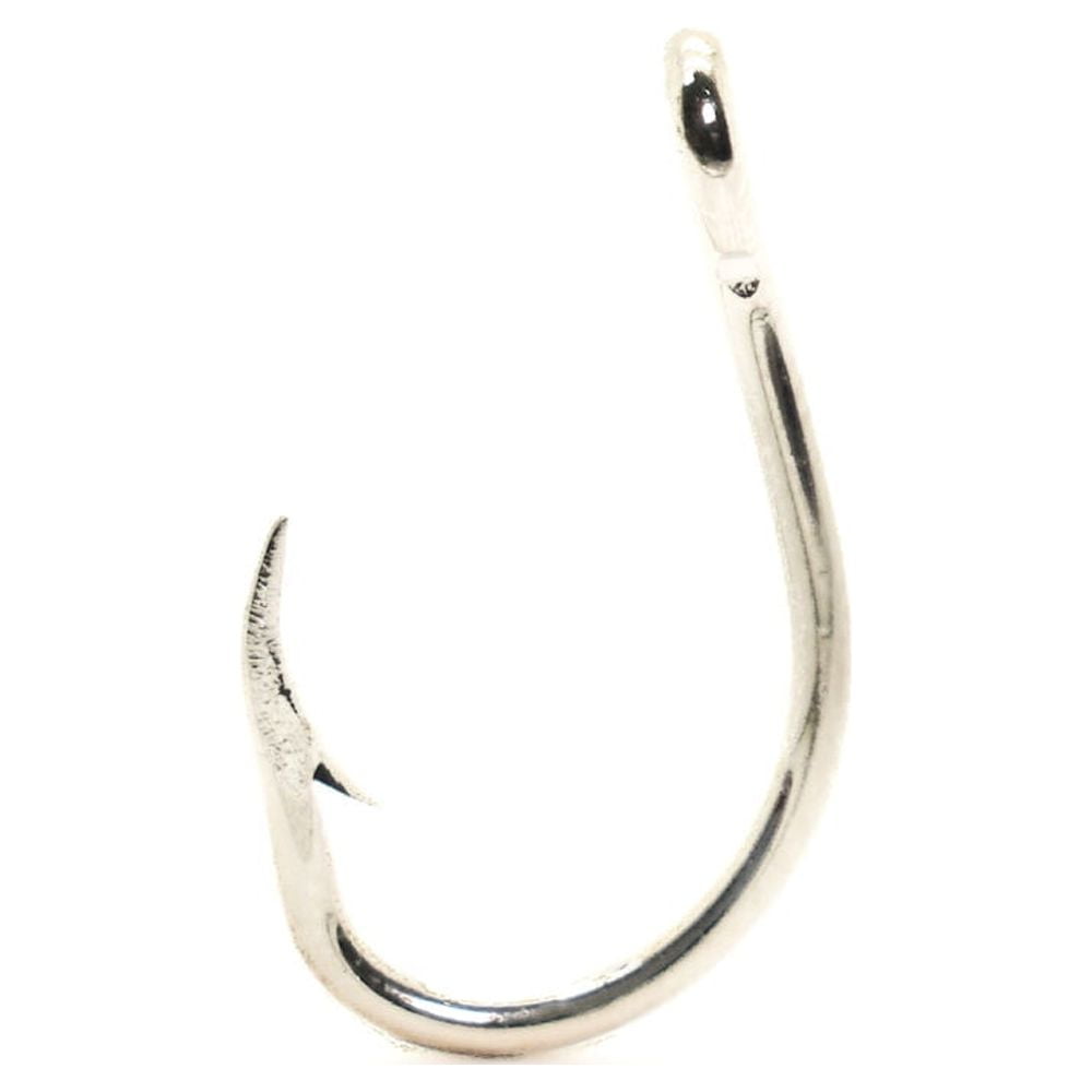 (4 pack) Mustad O'Shaughnessy Live Bait Hook (Nickel) - Size: 5/0 8pc