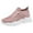 Pink, variant on Women's Summer Sneakers - Breathable Mesh Mid-Height Platform Shoes for Casual Wear with Jeans & T-Shirts,Color:Blue,Size:7.5