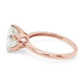 thumbnail image 6 of AFFY 3 Ct 9.5MM, 14K Solid Rose Gold Round Cut Lab Created Moissanite Diamond Solitaire Style Engagement Ring For Women-9.5, 6 of 8