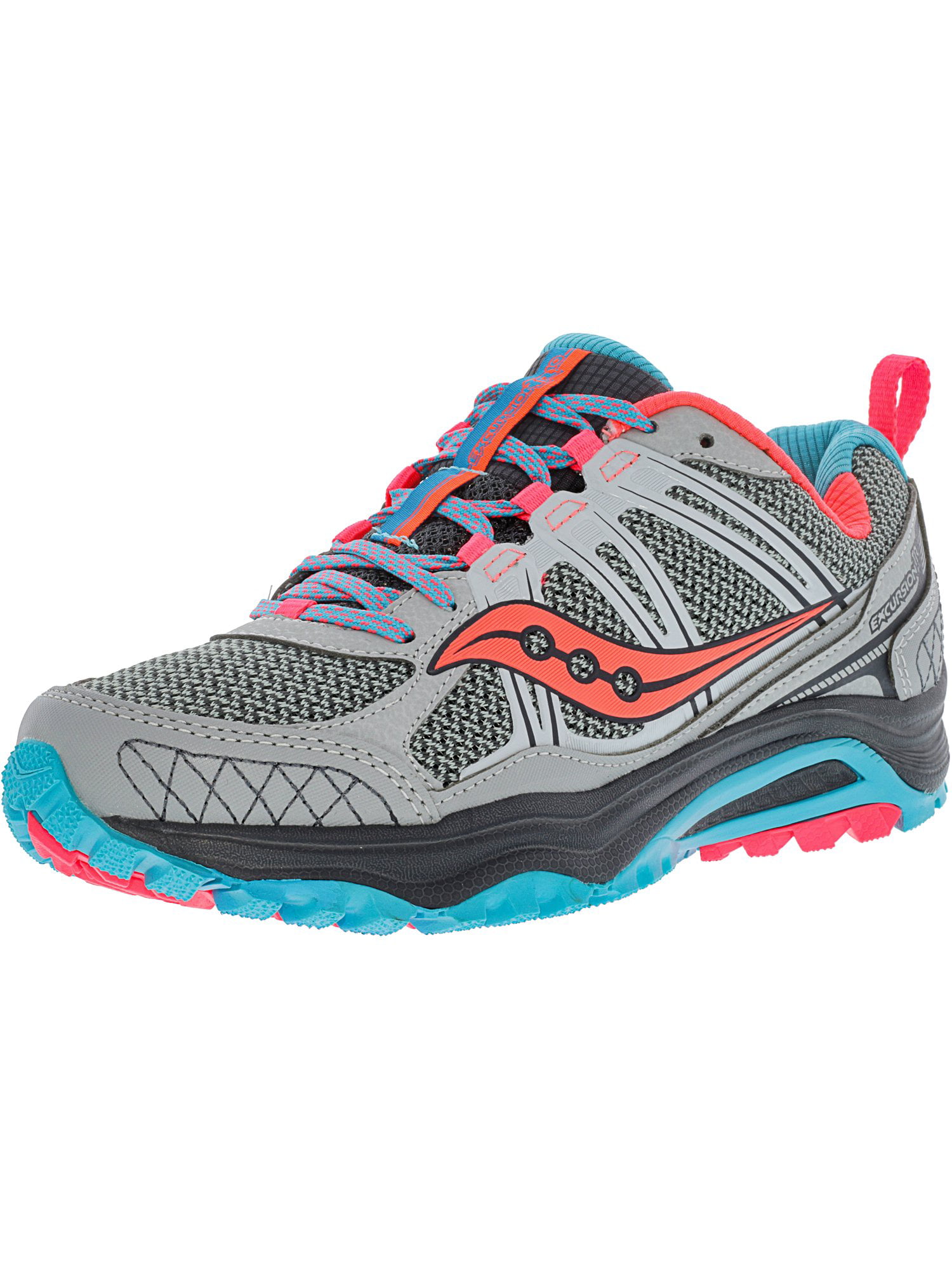 Saucony Women's Grid Excursion Tr10 Grey / Blue Coral Ankle-High ...