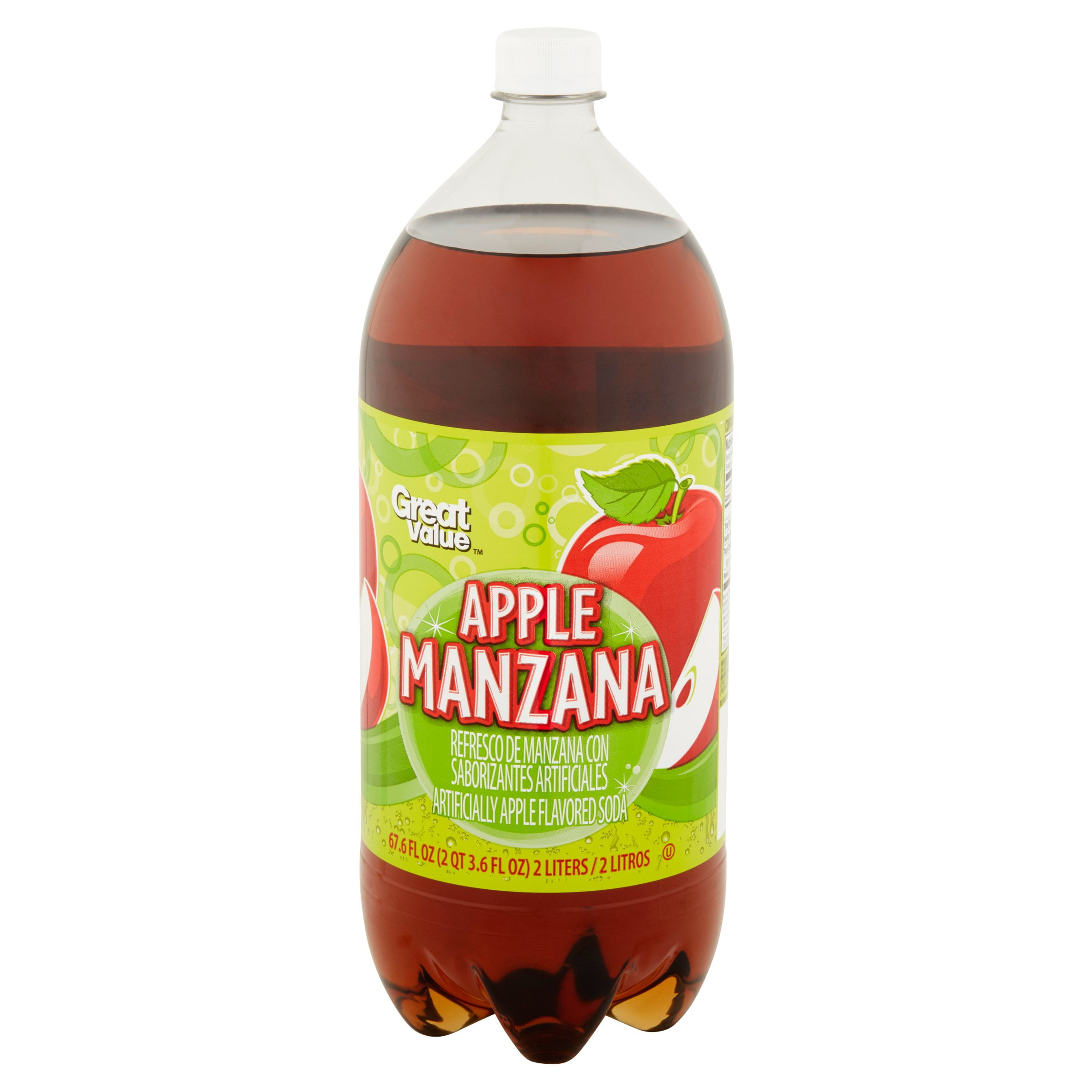 Great Value - Brandclub - Great Value Apple Soda, 67.6 fl oz