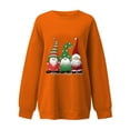 thumbnail image 4 of 2025 Clearance under $5 asdoklhq Clearance Plus Size Christmas Clothing,Women's Spring Autumn Round Neck Long Sleeve Christmas Print Sweater Top, 4 of 5