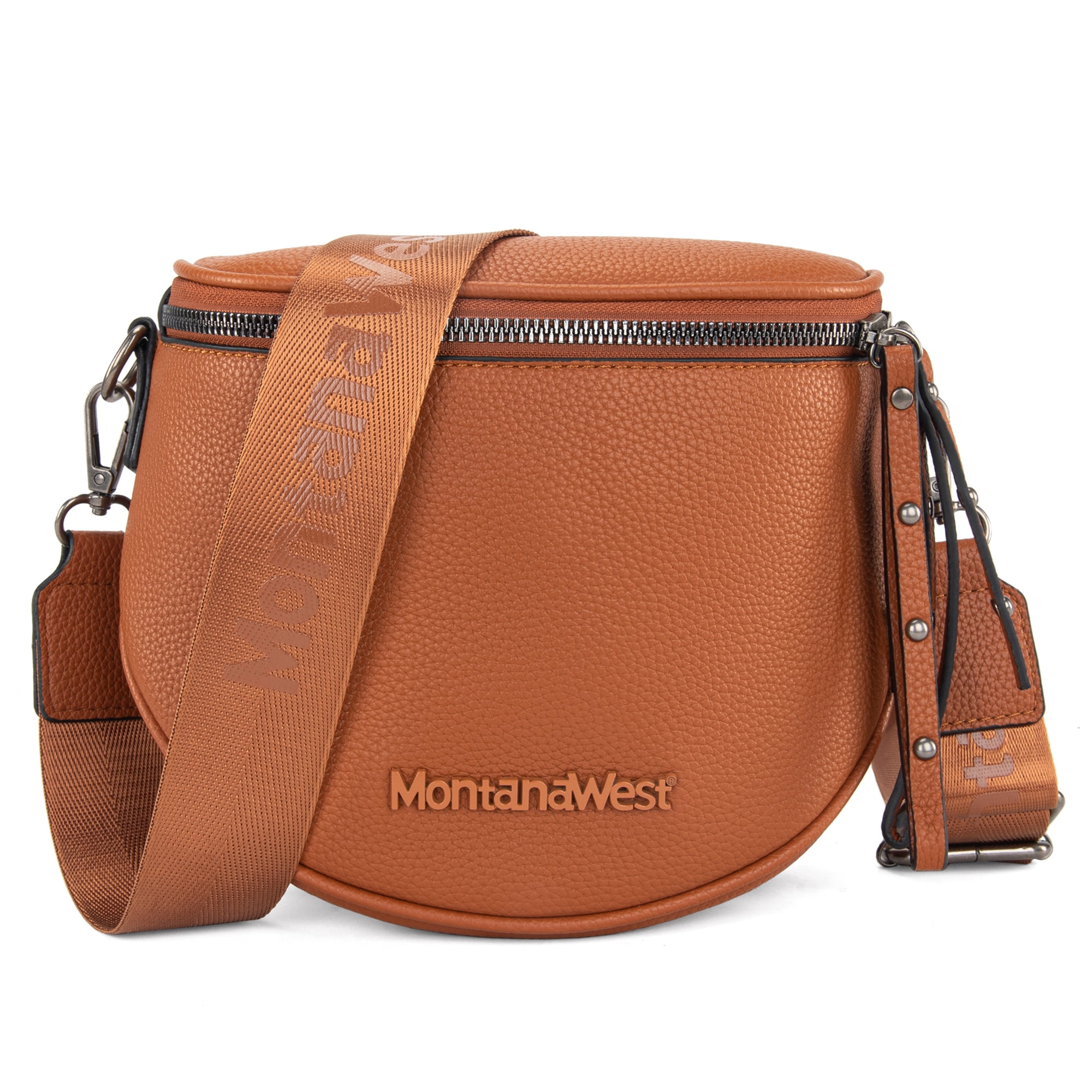 Montana West Crossbody Bags Bum Bag for Women Large Sling Bag with Adjustable Strap and Coin Purse, Brown