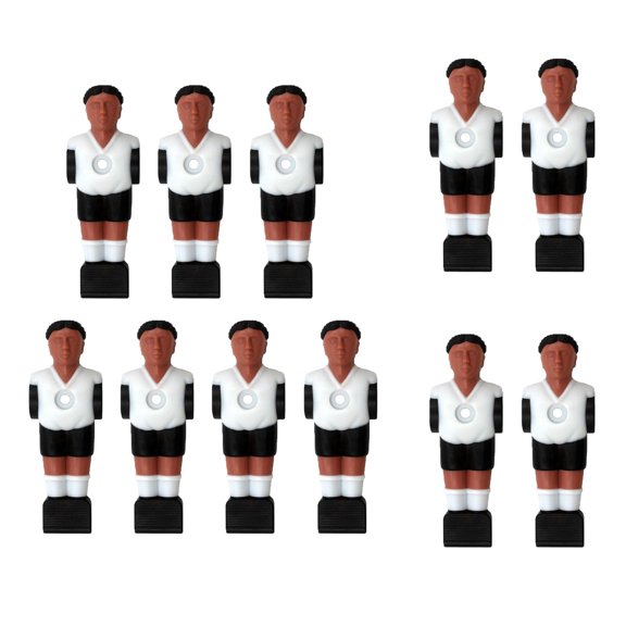 11Pcs Table Football Player Replacement Parts Great Accessory Athlete Mini Humanoid Foosball Player Players Tournament Table Games White