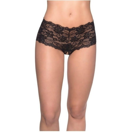 Black Lace Boyshorts - Queen Lace Crotchless Boyshorts 2025X Oh La La Cheri Black