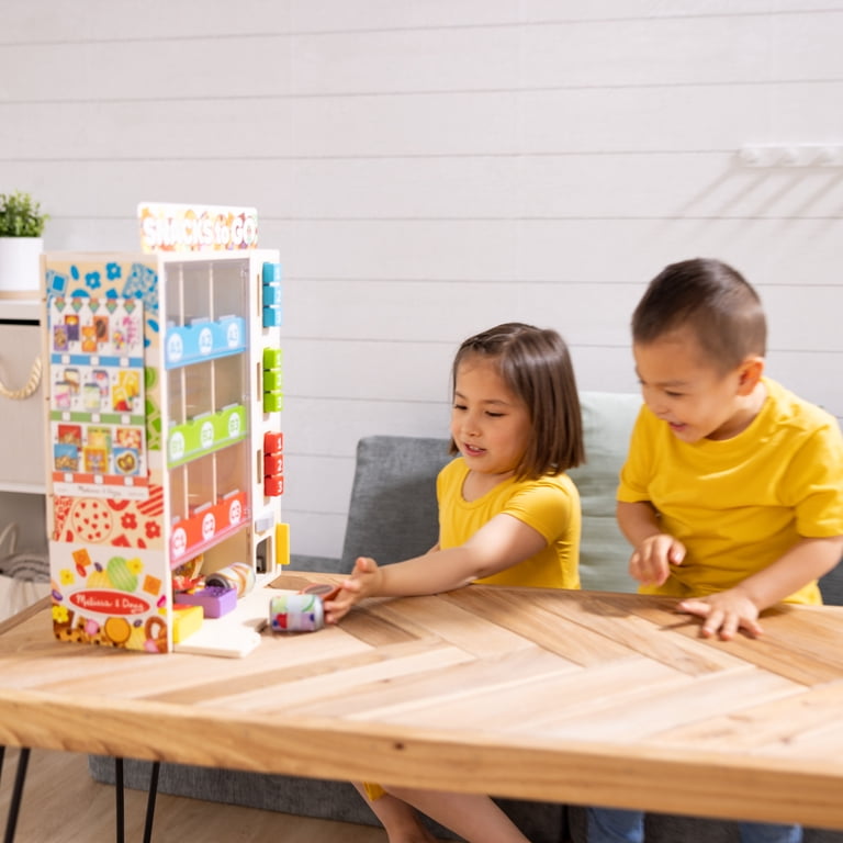 Melissa & Doug, Wooden Vending Machine Play Set, 19-piece, for