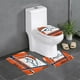 thumbnail image 1 of Juego de alfombras de baño de 3 piezas del equipo Broncos Alfombra antideslizante para baño de 31,5 x 20 pulgadas, 1 of 7