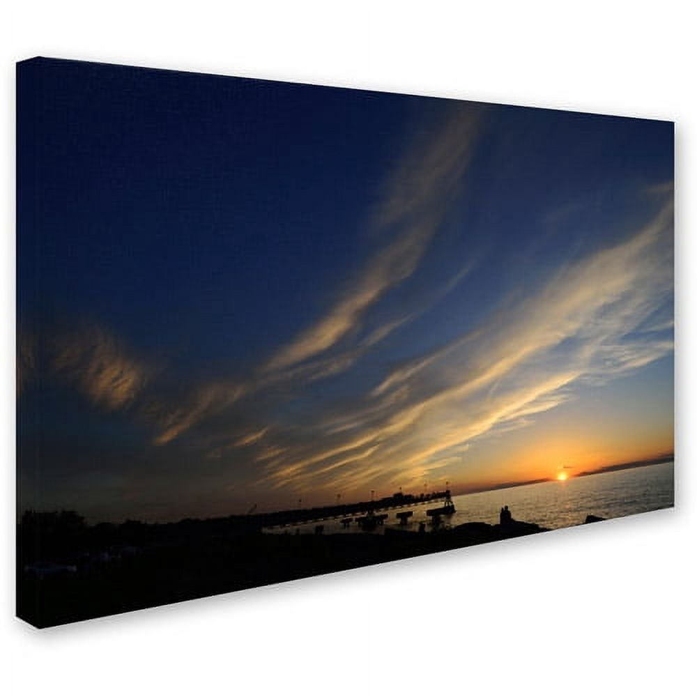 Trademark Fine Art "Sweeping Sunset" Canvas Art by Kurt Shaffer