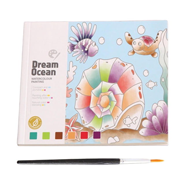 Libro de pintura de acuarela de bolsillo Sunnimix
