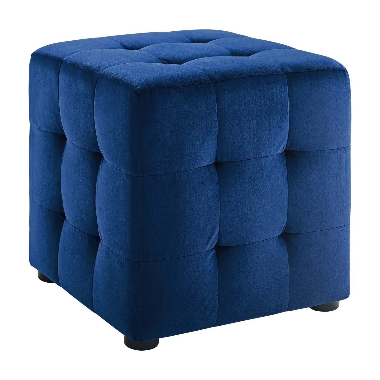 Modway Contour Tufted Cube Performance Velvet Ottoman