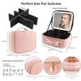 thumbnail image 2 of Estuche de maquillaje MOMIRA con luz y espejo rosa, 2 of 8