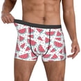 thumbnail image 2 of Kdxio Men's Boxer Briefs with Watermelon Print - Comfortable and Breathable Underwear for Everyday Wear, 2 of 7