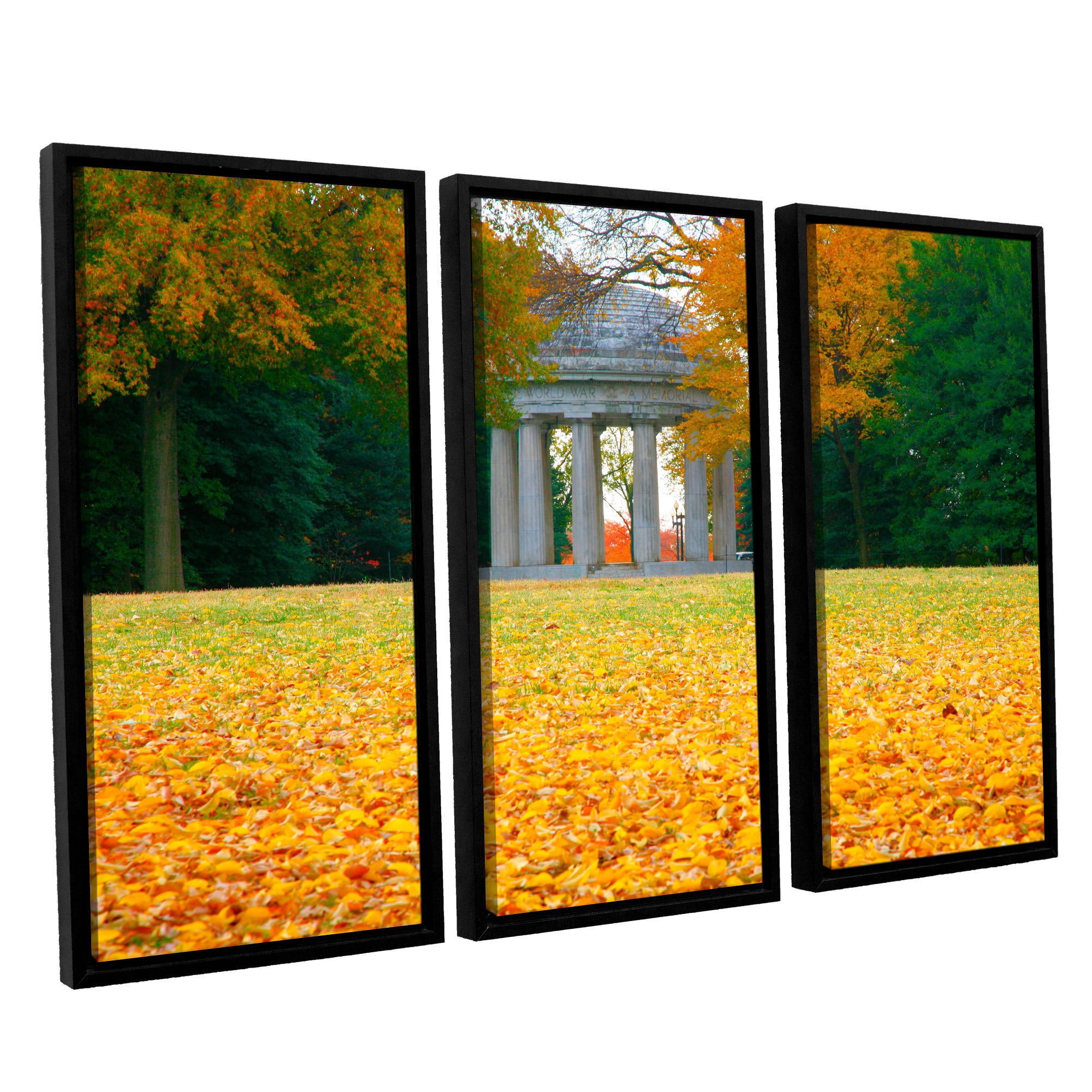 ArtWall Steve Ainsworth "Remembrance" 3-Piece Floater-framed Canvas Set