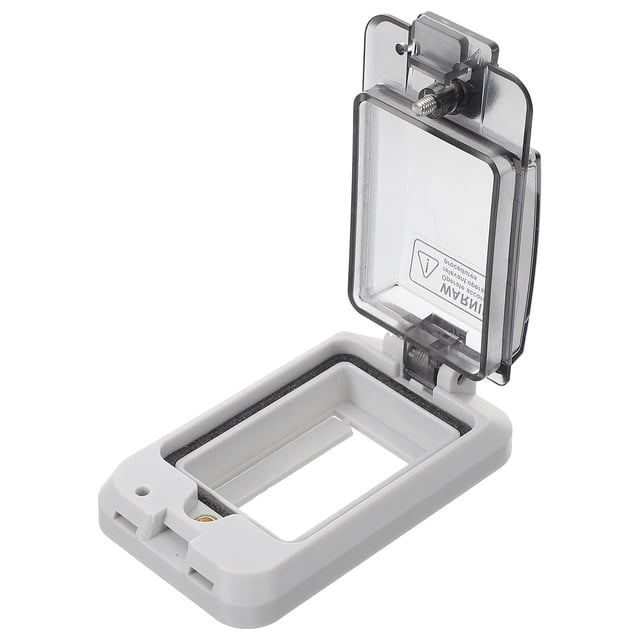 OULII Protection de Prise Électrique Carrée pour Disjoncteur Gris 1Ensemble