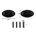 thumbnail image 3 of Krator Mirror Block Off Base Plates Logo Engraved Black Compatible with 2007 Kawasaki Ninja ZX6R / ZX6RR / 636, 3 of 3