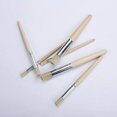 thumbnail image 3 of Pinceles de cerdas para pintar, pinceles profesionales con mango de madera para pintura al óleo, acrílica y acuarela, 6 uds., 3 of 5