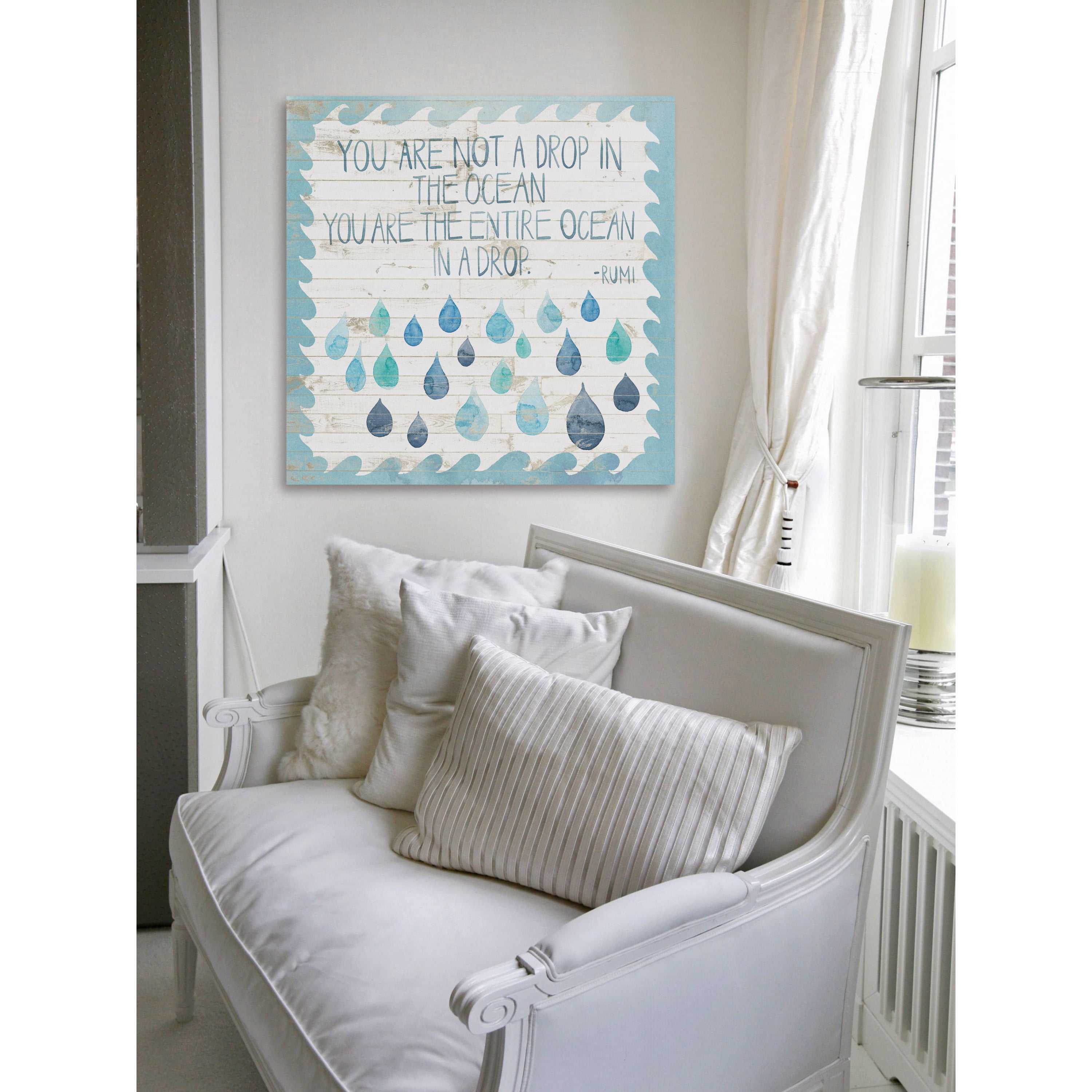 Marmont Hill "Entire Ocean" Painting Print on Wrapped Canvas