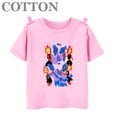 thumbnail image 3 of Camiseta de algodón de manga corta con cuello redondo para niños y niñas, ropa informal de dibujos animados de Elemental Disney Anime, para verano, 3 of 5