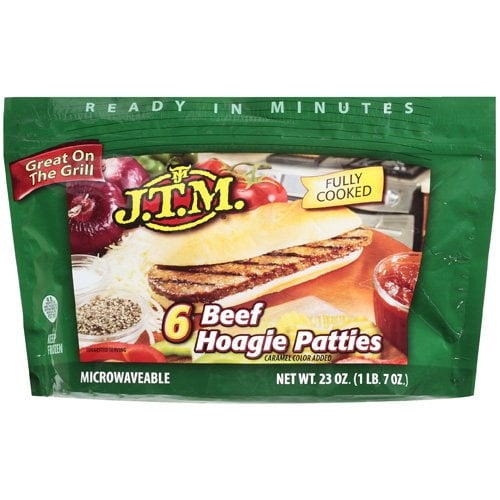 J.T.M. Beef Hoagie Patties, 23 oz