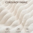 thumbnail image 4 of Canapé Nuage Modulaire Moderne - Chaise Longue en L avec Tissu Côtelé, 4 of 8