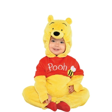 Suit Yourself Winnie the Pooh Costume for Babies, Size 12-24 Months, Includes a Soft Jumpsuit and a Pooh Face