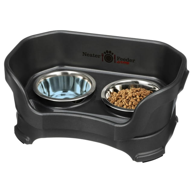 Cuencos Elevados Neater Feeder Negro medianoche Antideslizante para Perro Pequeño
