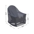 thumbnail image 3 of Covers & all Outdoor Adirondack Chair Covers for Ravenna Rocking Chairs, Water-Repellent UV-Resistant Polyester with Elastic Tie-Downs and Padded Handles, 3 of 6