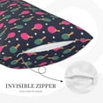 thumbnail image 3 of Fuzoiu Ping Pong Rackets And Balls Print Fuzzy Pillowcases, Super Soft Pillow Case Cover with Zipper for Bedroom, Sofa, Couch,Cozy Pillow Shams for All Seasons-16"x24", 3 of 6