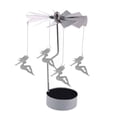 thumbnail image 1 of Candelero giratorio giratorio con luz de té, candelabro de metal para decoración del hogar de Navidad, candelabro de metal Scienceny JJ8918-08B, 1 of 5