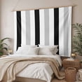 thumbnail image 3 of Black Grey Stripes Tapestry for Bedroom Wall Hanging Tapestry, White Striped Vertical Modern Geometric Ceiling Backdrop Tapestries Poster Blanket Wall Decor for Teens Room Living Room Dorm 39" x 59", 3 of 8