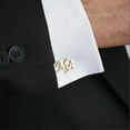 thumbnail image 5 of Gemelos con iniciales personalizados para bodas. Prepárele regalos de boda. Prepara gemelos para hombres. Prepara regalos para papá., 5 of 5