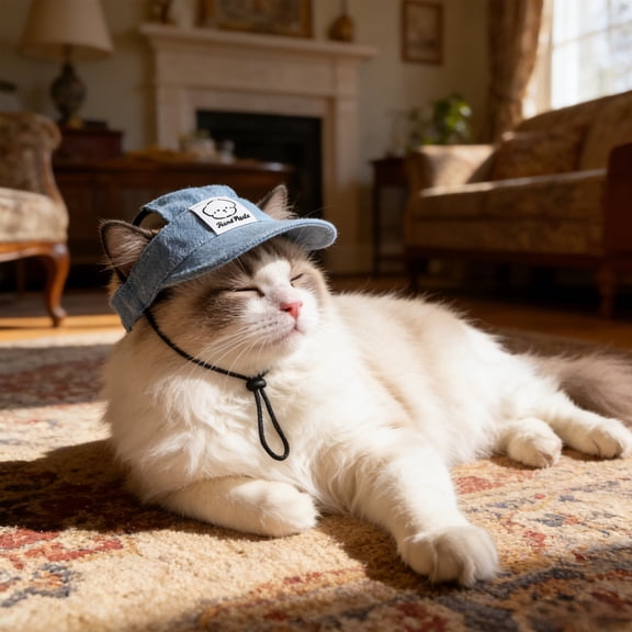 NWOKYZGH Pet Baseball Cap, Hat, Sun Cap with Ear Holes, Adjustable Puppy Outdoor Sun Hat