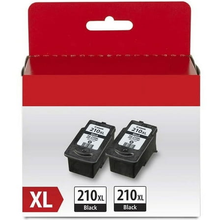 210XL Ink Cartridges for Canon 210XL Black Ink to Use with PIXMA MP230 MP240 MP250 MP260 MP270 MP490 MP495 MX320 MX350 IP2700 IP2702 (2-Pack)