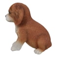 thumbnail image 2 of Adorable Tricolor Cavalier King Charles Spaniel Puppy Dog Breed Figurine 6"L, 2 of 9