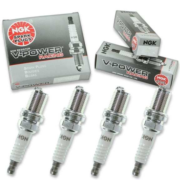 4 pc NGK 6596 V-Power Racing Spark Plugs for 2611 293 3931 C53 C53C C53CX Ignition Wire Secondary